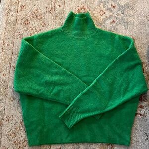Zara green turtle neck sweater